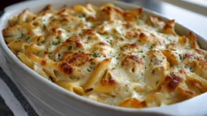 Cheesy Baked Chicken Alfredo (Family Favorite Comfort Dinner)