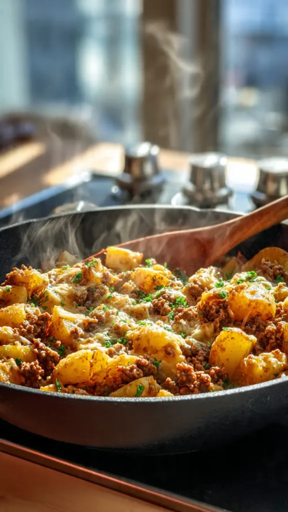 Classic Beef and Potato Skillet (Hearty Comfort Food Recipe)