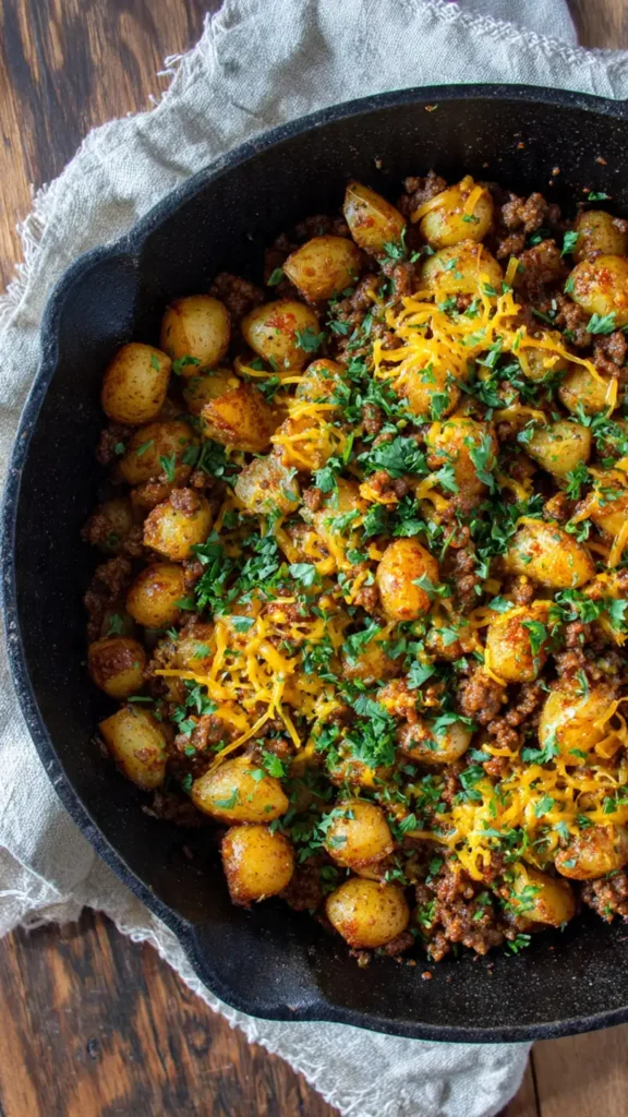 Classic Beef and Potato Skillet (Hearty Comfort Food Recipe)