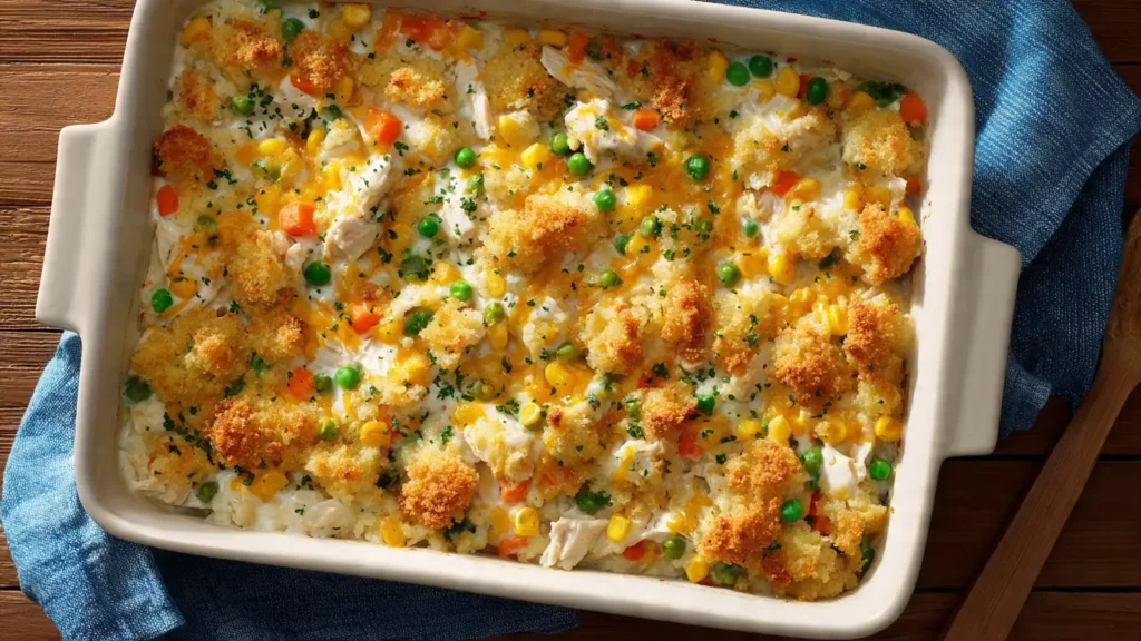 Creamy Chicken and Rice Casserole (Easy Family Comfort Dinner)