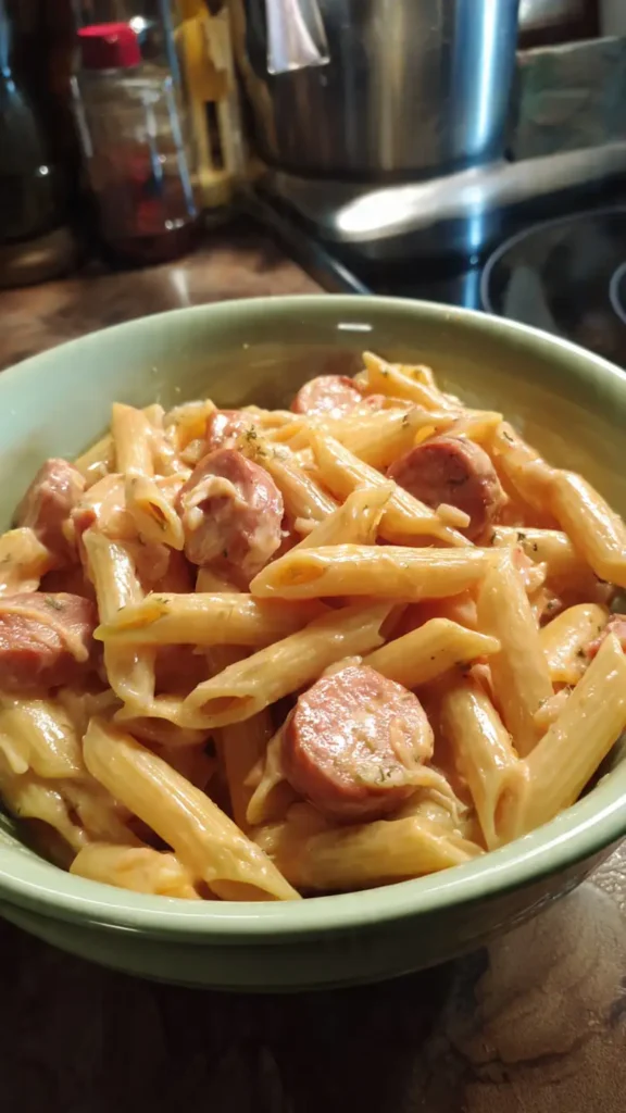 Creamy Sausage Pasta Bake (Cozy Family Dinner Recipe)
