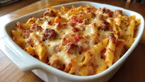 Creamy Sausage Pasta Bake (Cozy Family Dinner Recipe)