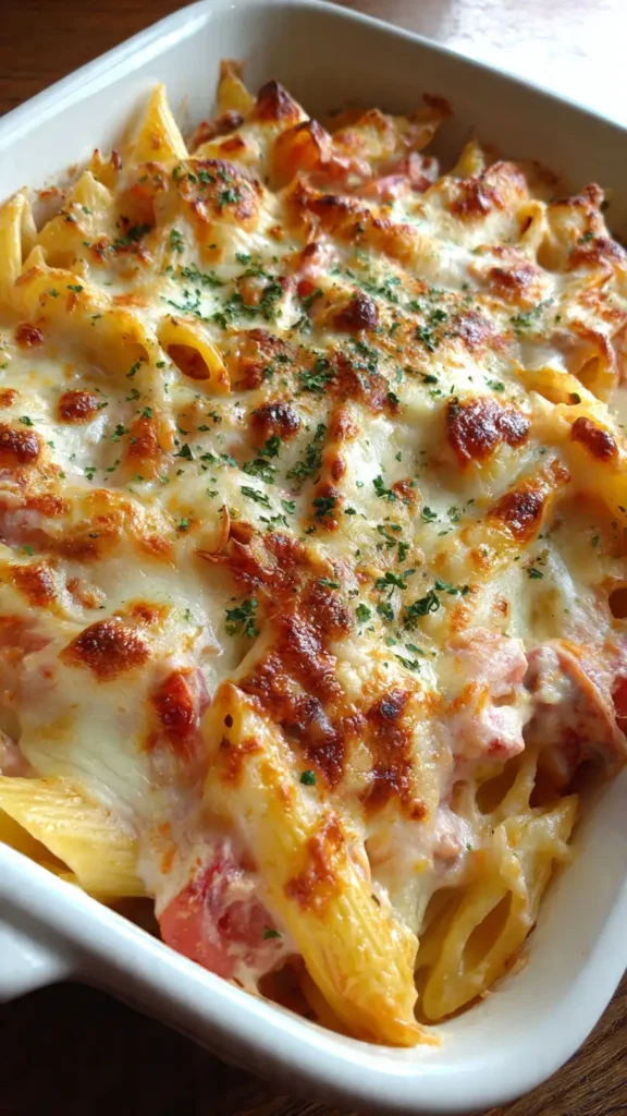 Creamy Sausage Pasta Bake (Cozy Family Dinner Recipe)