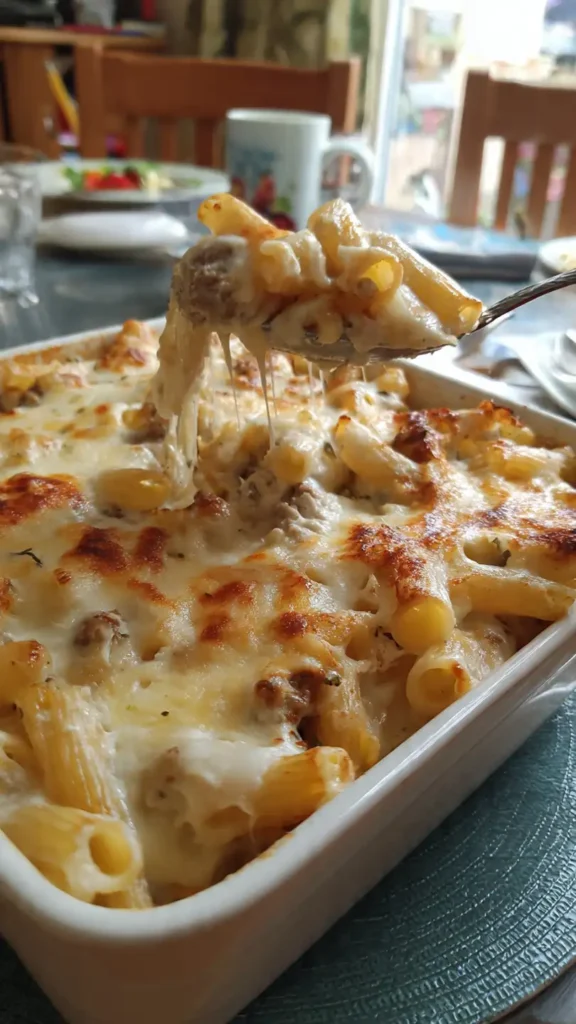 Creamy Sausage Pasta Bake (Cozy Family Dinner Recipe)