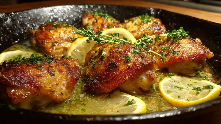 Easy Lemon Herb Chicken Skillet (Fast & Flavor-Packed Dinner)
