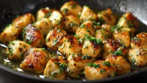 15-Minute Garlic Butter Chicken Bites (Quick & Easy Dinner)
