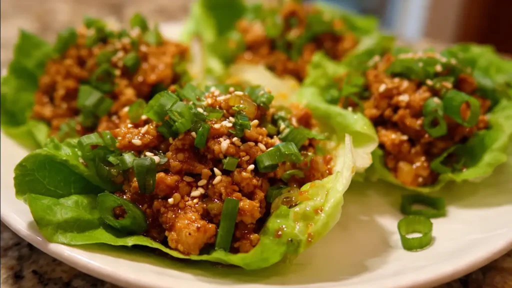 Healthy Turkey Lettuce Wraps (Quick Light Weeknight Meal)