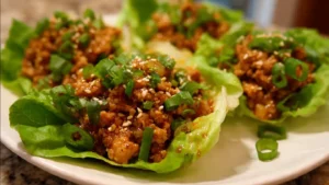 Healthy Turkey Lettuce Wraps (Quick Light Weeknight Meal)