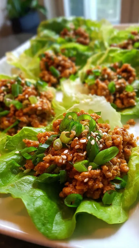 Healthy Turkey Lettuce Wraps (Quick Light Weeknight Meal)
