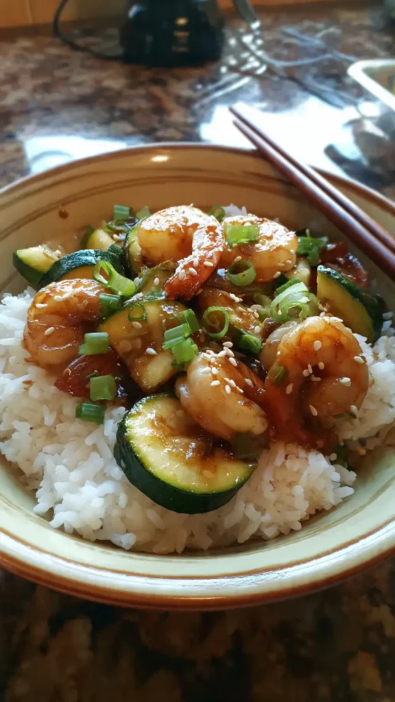 Light Shrimp Zucchini Stir Fry (Healthy 20-Minute Dinner)
