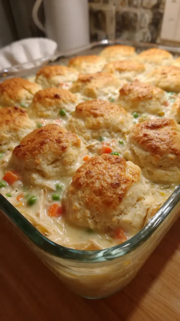 Creamy Chicken Pot Pie Casserole (Cozy Homemade Family Meal)