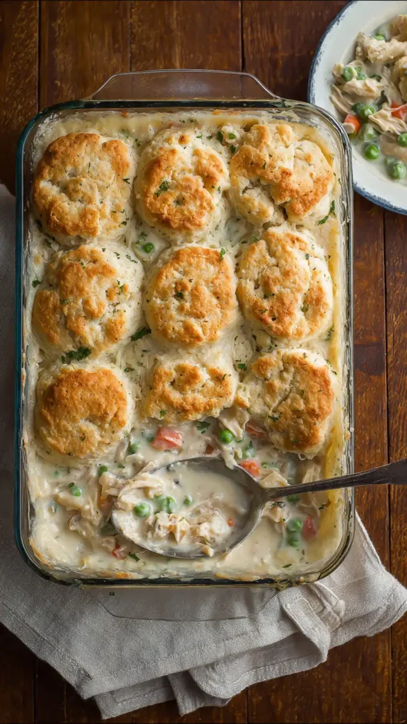 Creamy Chicken Pot Pie Casserole (Cozy Homemade Family Meal)