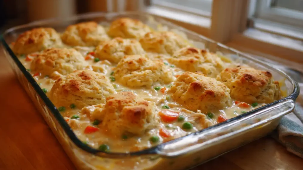 Creamy Chicken Pot Pie Casserole (Cozy Homemade Family Meal)