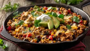 Easy Ground Turkey Taco Skillet (One-Pan Dinner)