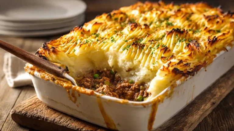 Homemade Shepherd’s Pie with Creamy Mashed Potato Topping