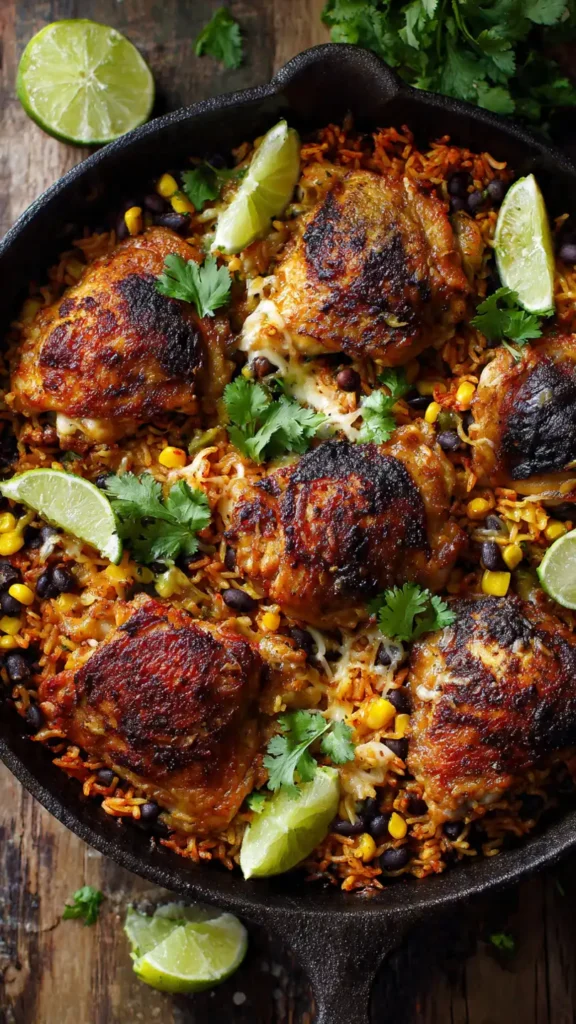 One Pan Mexican Chicken and Rice – Fast Flavorful Dinner