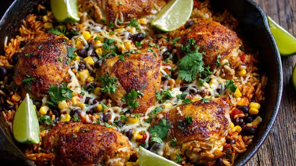 One Pan Mexican Chicken and Rice – Fast Flavorful Dinner