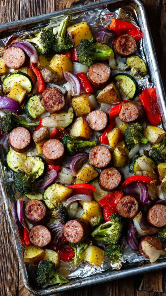 One Pan Sausage and Veggie