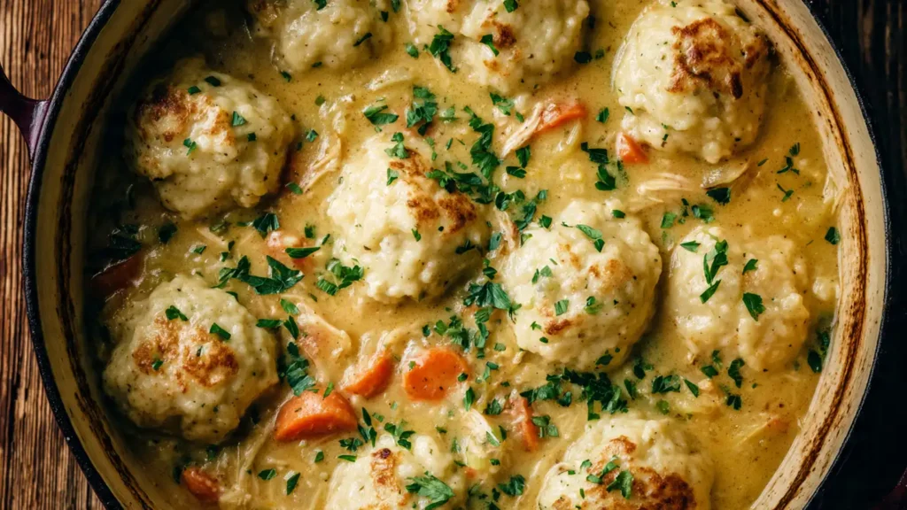One Pot Chicken and Dumplings (Old-Fashioned Comfort Food Recipe)