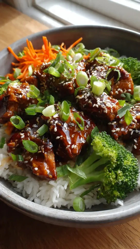 Quick Teriyaki Chicken Rice Bowl