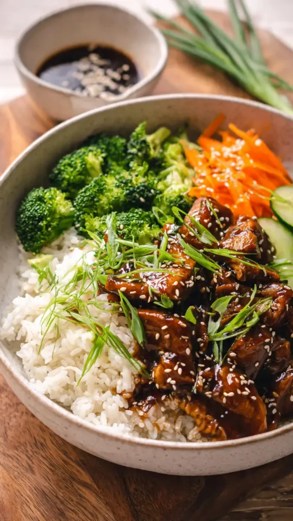 Quick Teriyaki Chicken Rice Bowl