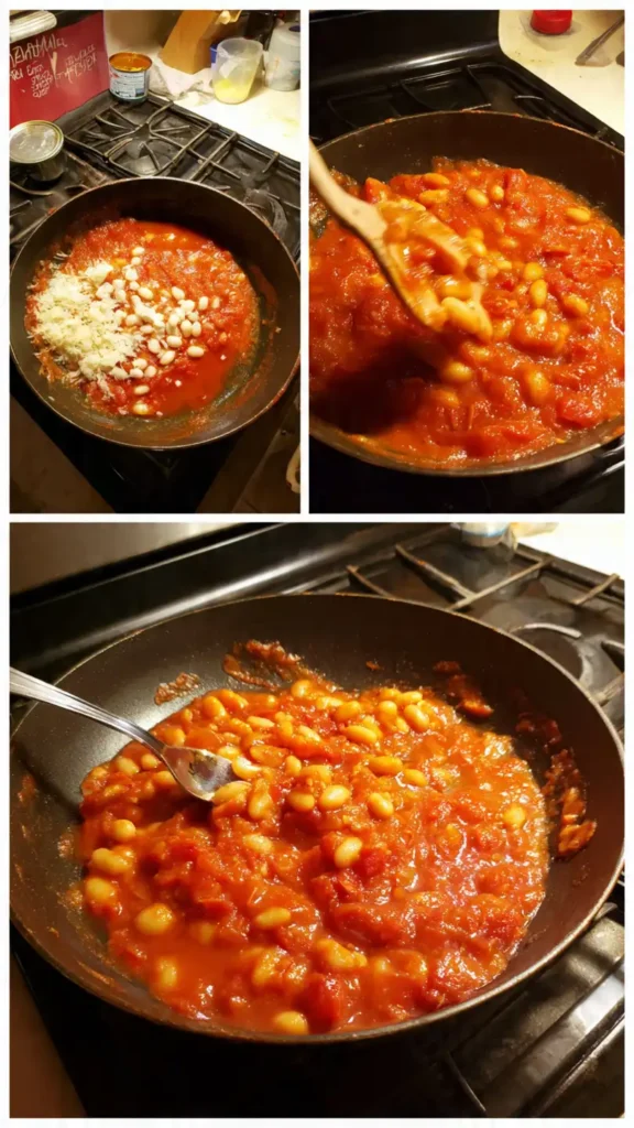 White Bean and Tomato Skillet with Fresh Basil (Ready in 25 Minutes!)