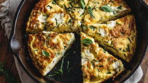 Zucchini and Ricotta Frittata (Under 400 Calories)