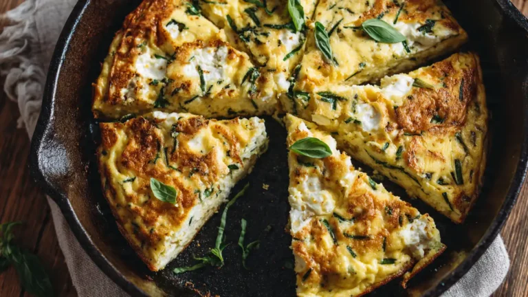 Zucchini and Ricotta Frittata (Under 400 Calories)