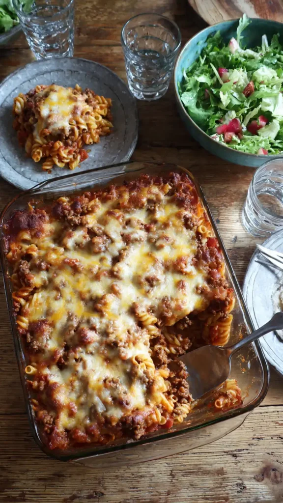Cheesy Sloppy Joe Casserole