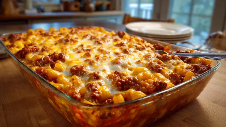 Cheesy Sloppy Joe Casserole (Easy Weeknight Family Dinner)
