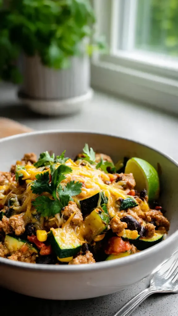 Ground Turkey and Zucchini Skillet
