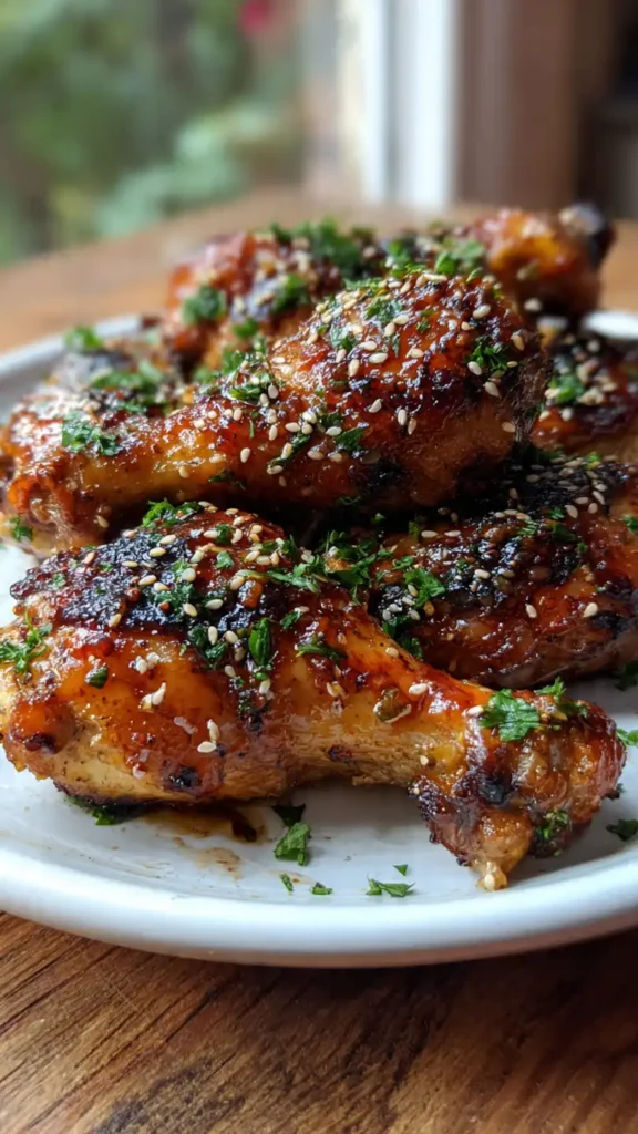 Honey Garlic Baked Chicken Drumsticks