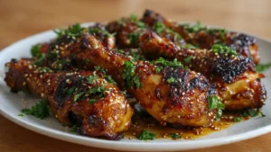 Honey Garlic Baked Chicken Drumsticks (Easy, Sticky & Kid-Approved)