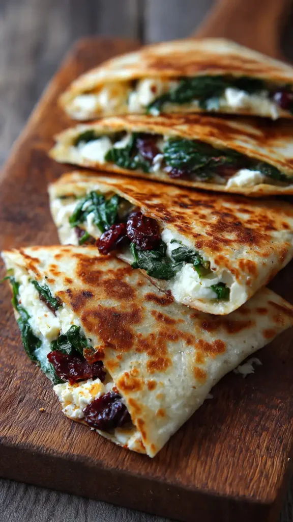 Mediterranean Quesadillas