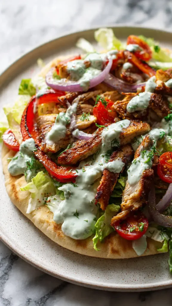 Sheet Pan Chicken Pitas with Herby Ranch