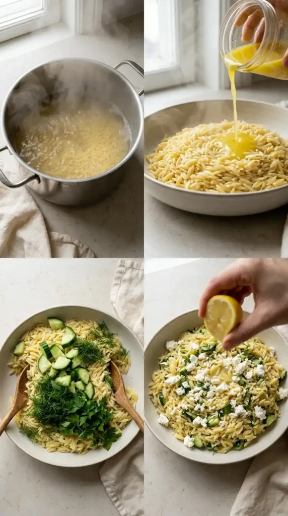Lemon Orzo Salad