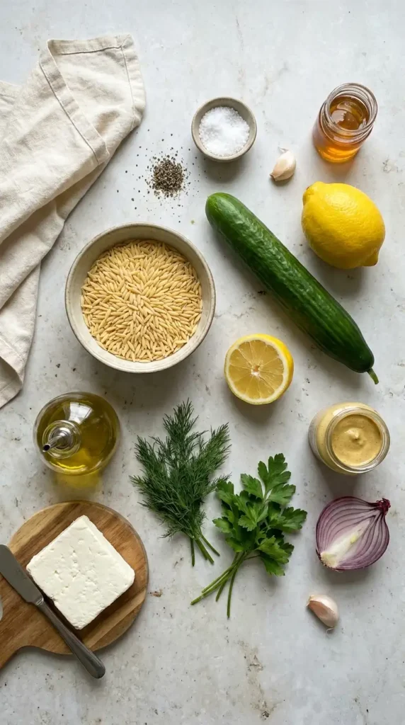 Lemon Orzo Salad