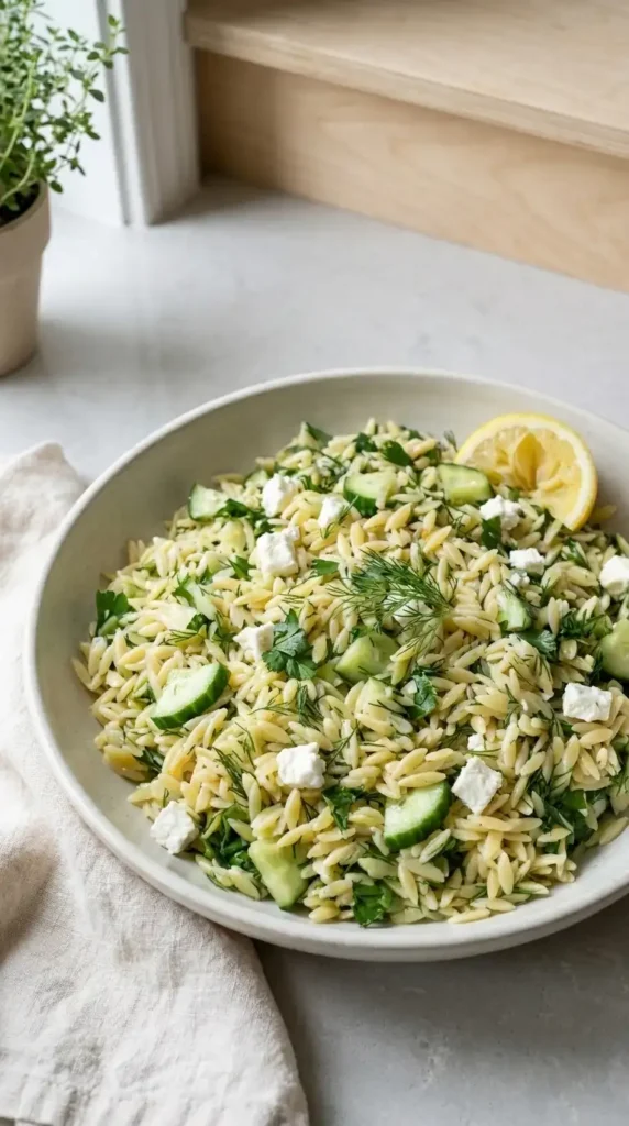 Lemon Orzo Salad