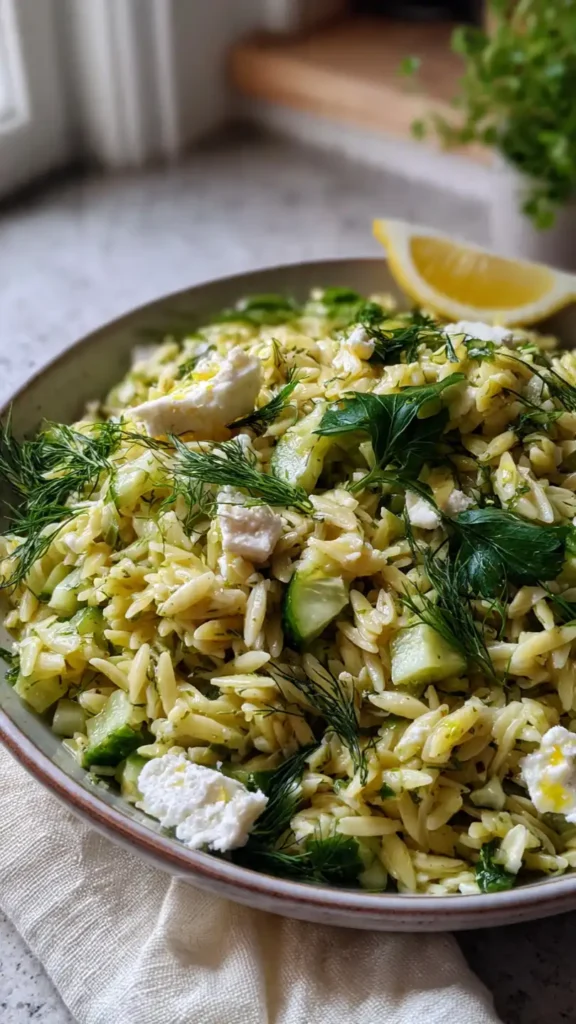 Lemon Orzo Salad