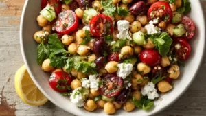 Mediterranean Chickpea Salad: Easy No-Cook Lunch