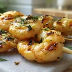 Grilled Shrimp Skewers with Garlic Herb Marinade (Easy Summer Dinner)